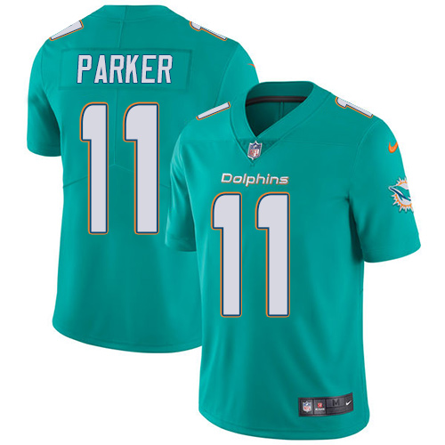 2019 men Miami Dolphins 11 Parker green Nike Vapor Untouchable Limited NFL Jersey